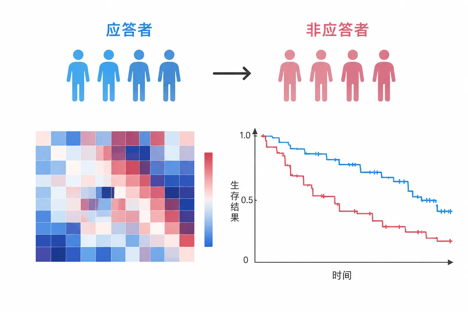 治疗应答与标志物研究示意